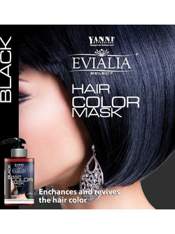 Yanni Extensions Evialia Hair Black Χρωμομάσκα Μαλλιών 300ml