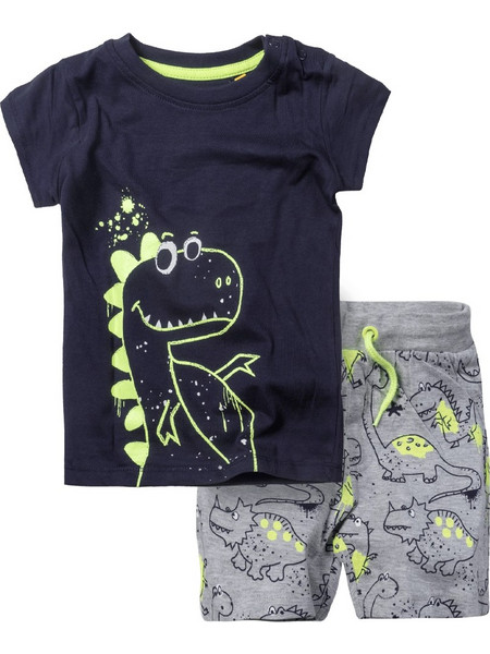 Βρεφικό σετ Blue Seven για αγόρια Happy Dino μπλε