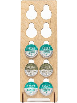 Ξύλινη Βάση για 10 Κάψουλες Nespresso Natural
