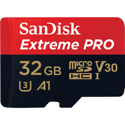 Sandisk Extreme Pro microSDHC 32GB Class 10 U3 V30 UHS-I A1 100MB/s