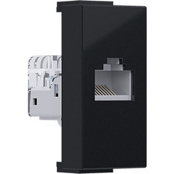 Acaelec Modys Πρίζα Δικτύου χωρίς Θωράκιση RJ45 CAT5e IP20 Μαύρο Ματ (10101312327)