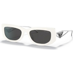 Prada 14YS 1425/S0 Γυναικεία Γυαλιά Ηλίου Cat Eye Κοκάλινα Λευκά με Γκρι Polarized Φακό