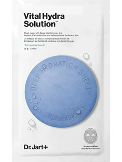Dr.Jart+ Dermask Vital Hydra Solution Sheet Μάσκα Προσώπου για Ενυδάτωση με Υαλουρονικό 25gr
