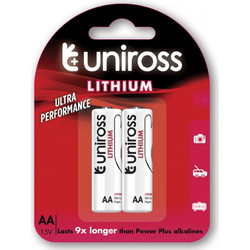 Uniross μπαταρία AA Λιθίου 1.5V