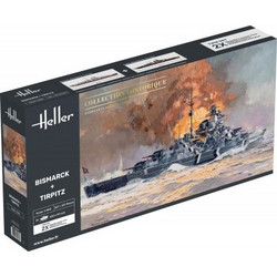 Heller Bismarck & Tirpitz Συναρμολογούμενο Πλαστικό Μοντέλο Καραβιού 1:400