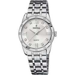 Festina Γυναικείο Ρολόι με Ασημί Μεταλλικό Μπρασελέ F16940/A