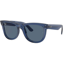 Ray-Ban RB0502S 67083A Γυναικεία Γυαλιά Ηλίου Τετράγωνα Κοκάλινα Μπλε με Μπλε Polarized Φακό
