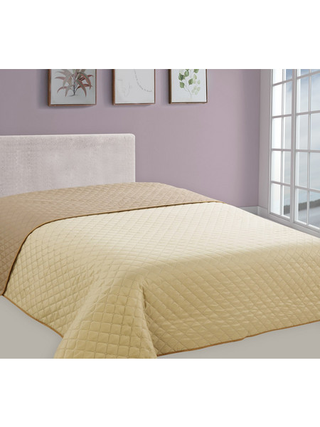 Ξενοδοχειακό Κουβερλί 240x260 King Size 2 Οψεων Palatex Romantica Beige-Brown