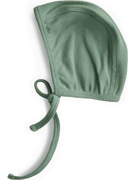 Mushie Σκουφάκι Ribbed Bonnet - Roman Green