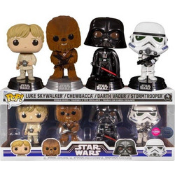 Funko Pop! Luke Skywalker, Chewbacca, Darth Vader, Stormtrooper 4-Pack Star Wars Special Edition