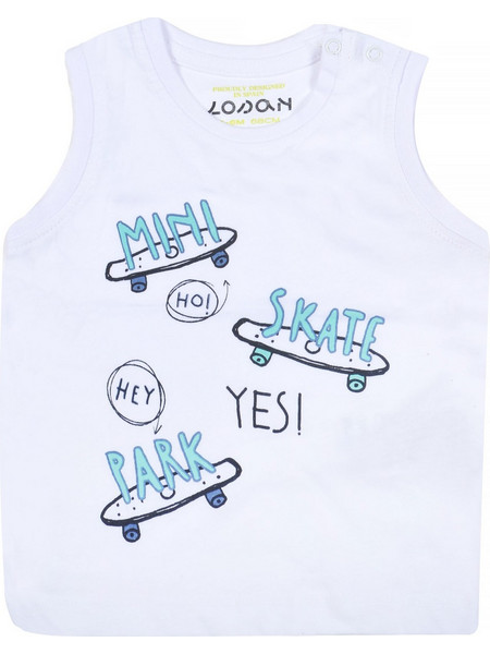 LOSAN ΜΠΛΟΥΖΑ SKATE ΛΕΥΚΗ 0Μ-24Μ