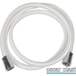 Oscar Plast 10-0149 Σωληνα σπυραλ τηλεφωνου ντουζ πλεκτο ασπρο 150cm