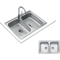 Teka Starbright 80 E-XN Ένθετος Νεροχύτης Inox Σατινέ