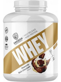 Swedish Supplements Whey Deluxe Heavenly Rich Chocolate Πρωτεΐνη Ορού Γάλακτος Γράμμωσης 920gr
