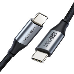 CABLETIME καλώδιο USB Type-C C160, PD 100W, 5A, 1m, μαύρο
