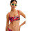 Desigual Playa Bikini Top Μπουστάκι Κόκκινο 23SWMK28