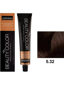 Lorvenn Beauty Color 5.32 Μαρόν Μόνιμη Βαφή Μαλλιών 70ml