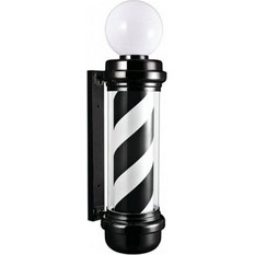 Barber Pole Barber Icon Concept B/W
