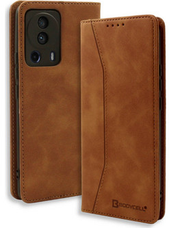 Bodycell Pu Leather Book Brown (Xiaomi 13 Lite)
