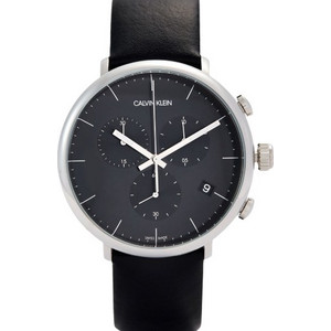 Calvin Klein High Noon Ανδρικό Ρολόι Χρονογράφος με Μαύρο Δερμάτινο Λουράκι K8M271C1 Calvin Klein High Noon Ανδρικό Ρολόι Χρονογράφος με Μαύρο Δερμάτινο Λουράκι K8M271C1