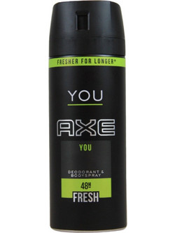 AXE You Body Ανδρικό Αποσμητικό Spray 48h Χωρίς Αλουμίνιο 150ml