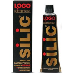 Κόλλα LOGO Professional Silic Λευκή 85ml