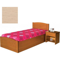 Νο 18 Κρεβάτι MDF Οξυά (Για Στρώμα 140x190) Με Επιλογές Χρωμάτων - Φυσικό Οξυά