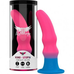 Mythology Kuno Utopia M Ρεαλιστικό Dildo με Βεντούζα 15cm Μπλε Ροζ