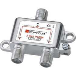 Opticum Splitter 2 way 5-2400 MHz Power Pass