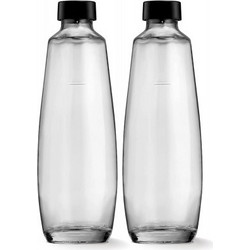 SodaStream Twin pack Glass Bottle 2 x 1L for DUO (1047202410) TRANSPARENT
