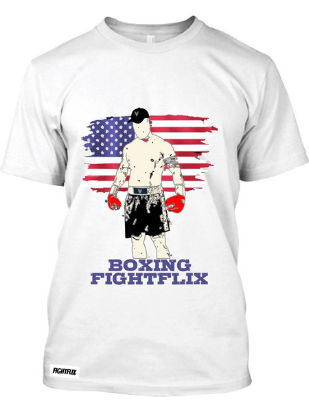 Fightflix Boxing White Logo American Boxer2...