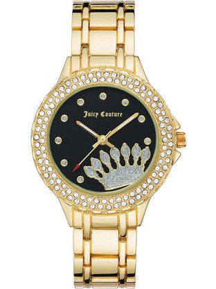 Juicy Couture Γυναικείο Ρολόι με Χρυσό Μεταλλικό Μπρασελέ JC/1282BKGB