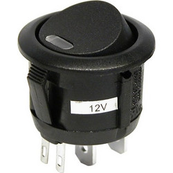 ΔΙΑΚΟΠΤΗΣ-SWITCH ON/OFF 12V 20A RED LED 20mm CARPOINT (0810681)