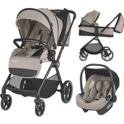 Smart Baby Lissia Καρότσι Μωρού 3 σε 1 Butternut Beige