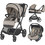Smart Baby Lissia Καρότσι Μωρού 3 σε 1 Butternut Beige