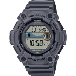 Casio Standard Ψηφιακό Ανδρικό Ρολόι Χρονογράφος με Γκρι Καουτσούκ Λουράκι WS-1300H-8AVEF