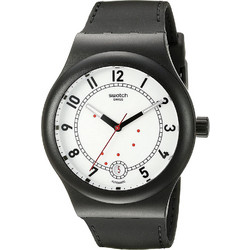 Swatch Sistem Chic Ανδρικό Ρολόι Αυτόματο με Μαύρο Καουτσούκ Λουράκι SUTB402