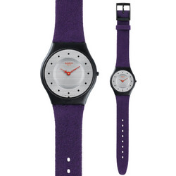 Swatch Γυναικείο Ρολόι με Μωβ Καουτσούκ Λουράκι SFB144