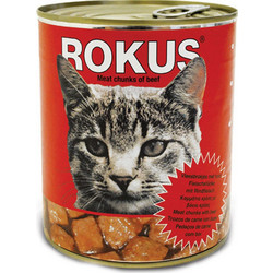 Rokus Adult with Beef Chunks in Gravy 810gr