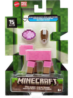 Mattel Minecraft Dyed Sheep Fox HTL79