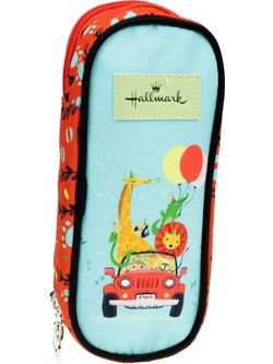 Hallmark Animals Κασετίνα με 2 Θήκες Μπλε Κόκκινη 333-22141