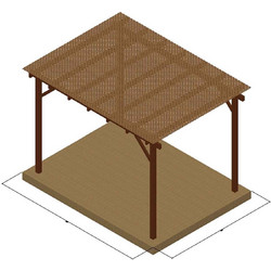 Πέργκολα με καφασωτό Privacy 400 x 600εκ