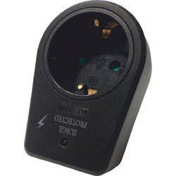Eurolamp 147-10029 Μονή Εξωτερική Πρίζα Ρεύματος Ασφαλείας Μαύρη *