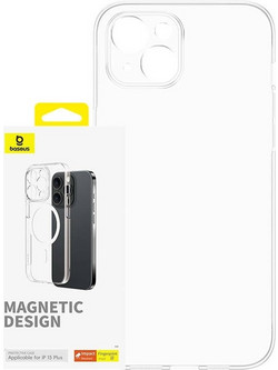 Baseus Μαγνητική Θήκη OS-Lucent Series για iPhone 15 Plus (Διαφανές) P60157205203-02