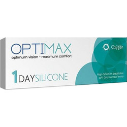 Optimax 1Day Silicone Ημερήσιοι Φακοί Επαφής Σιλικόνης Υδρογέλης 30τμχ