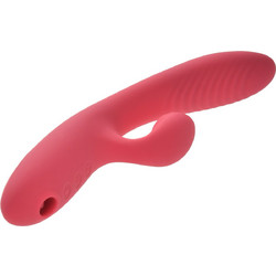 jack Bunny Vibrator 10 Vibration & Heating Modes + Air Pulse Silicon USB Stimulator 24 Cm