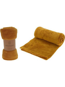 Ριχτάρι Fleece I 125x150εκ. Ώχρα