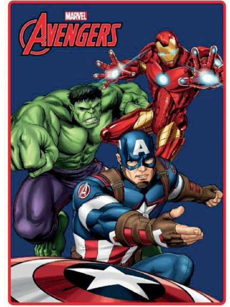 Κουβέρτα The Avengers Super heroes 100 x 140 cm Πολύχρωμο πολυεστέρας