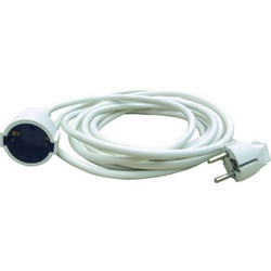 Προέκταση σούκο με μήκος καλωδίου H05VV-F 3x1.5mm 3m 16A IP20 σε λευκό χρώμα - BEC203X153