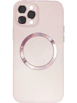 Back Cover Σιλικόνης με MageSafe και Προστασία Κάμερας για iPhone 14 Pro Ροζ